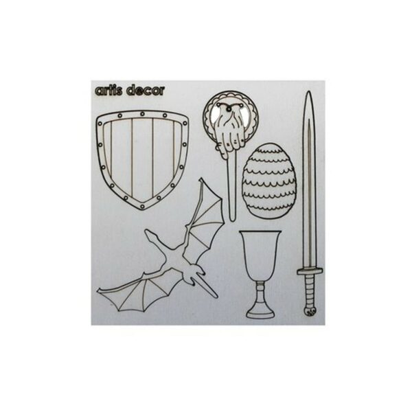 Chipboard Game of throne 16x17cm