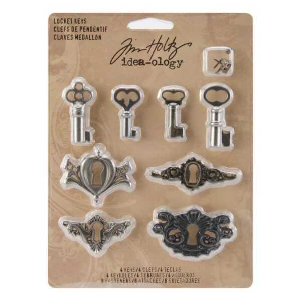 Locket keys 4+4pcs