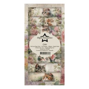 Cats Slim Paper Pack 10x21cm
