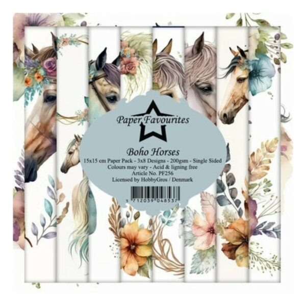 Boho Horses 15x15cm