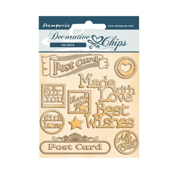 Romantic Christmas Post Cards 15x15cm