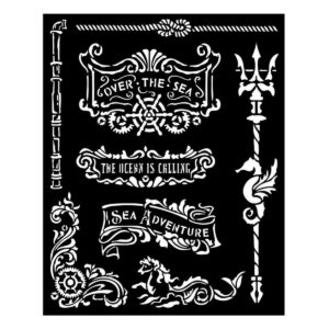 Songs of the Sea - Plates and Trident 20x25cm