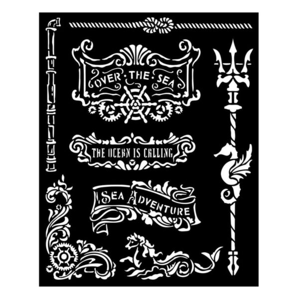 Songs of the Sea - Plates and Trident 20x25cm