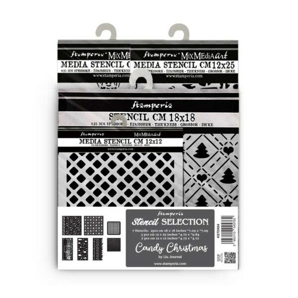 Candy Christmas Stencil Assortment (7pcs)