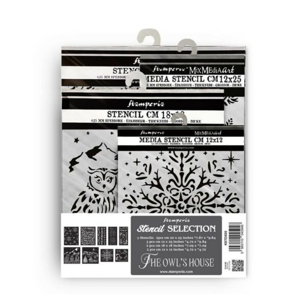 The Owl's House Stencil Assortment (9pcs)