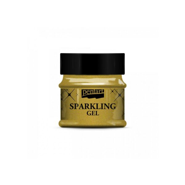 Sparkling Gel - transparent gold