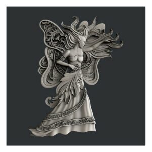 Butterfly Woman 14x10.8x0.8cm