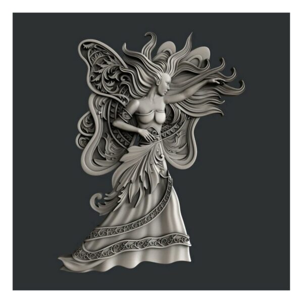 Butterfly Woman 14x10.8x0.8cm