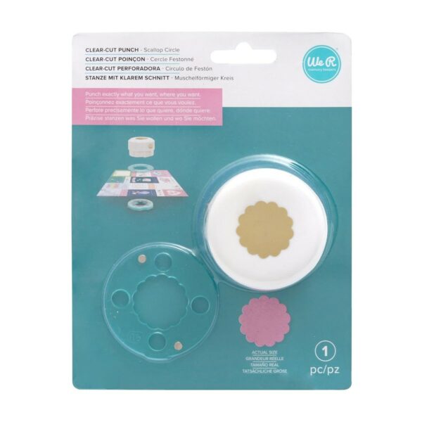 Scallop Circle Clear-Cut 1 Inch Punch