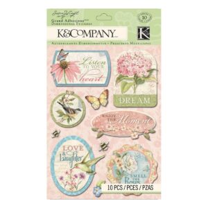 Floral Word Grand Adhesions Sticker