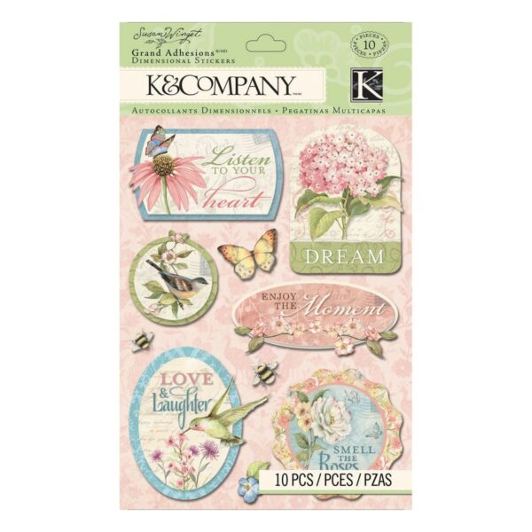 Floral Word Grand Adhesions Sticker