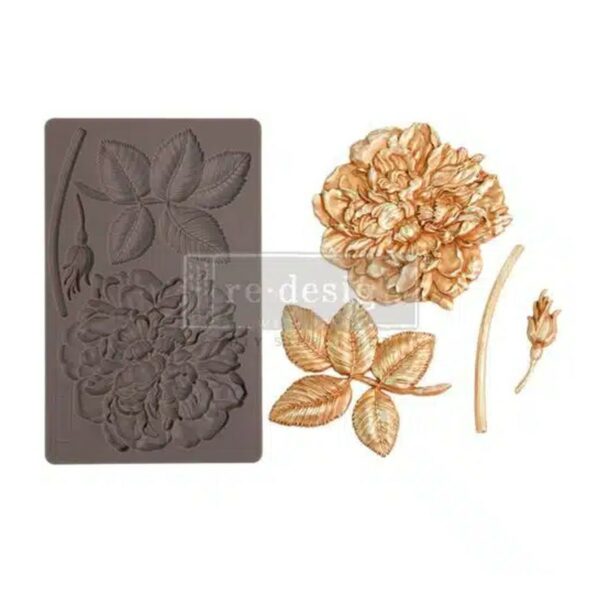 Peony Suede 5x8 Inch Decor Mould 12.7x20.32cm