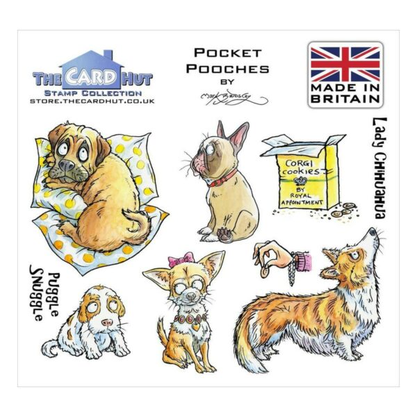 In The Doghouse: Pocket Pooches Clear Stamps A6