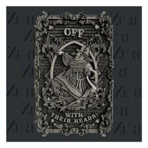 Off with their heads 11.2x17.8x0.8cm