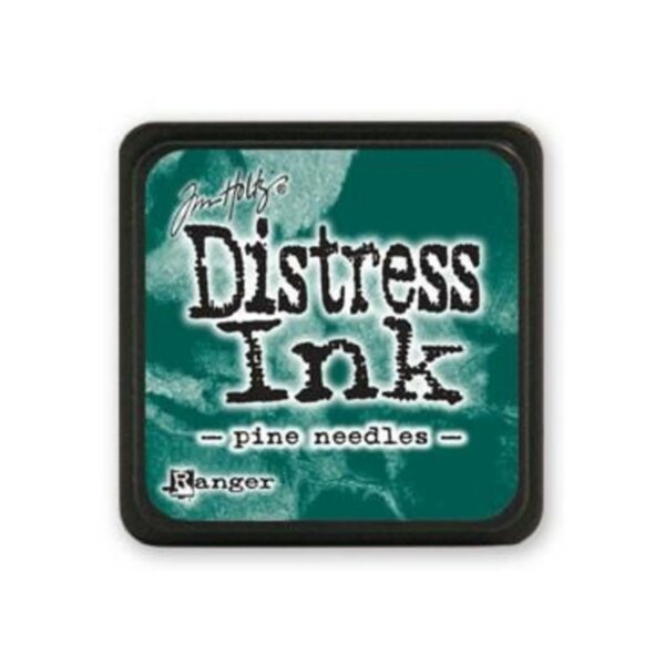 Distress ink pine needles mini pad