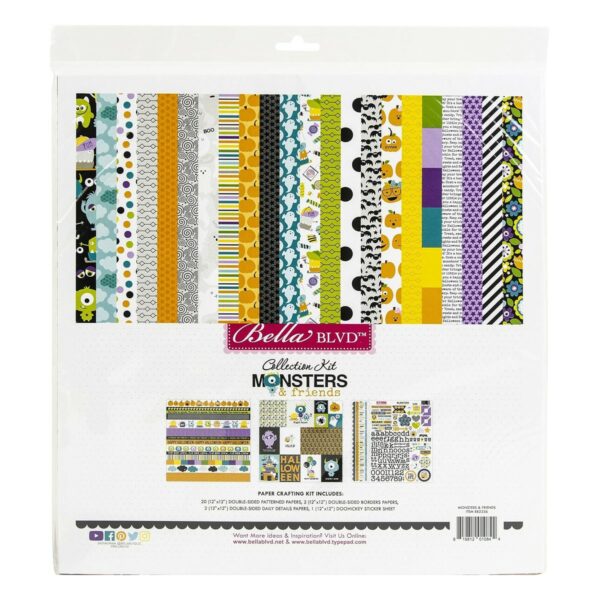 Monsters and friends 30x30cm