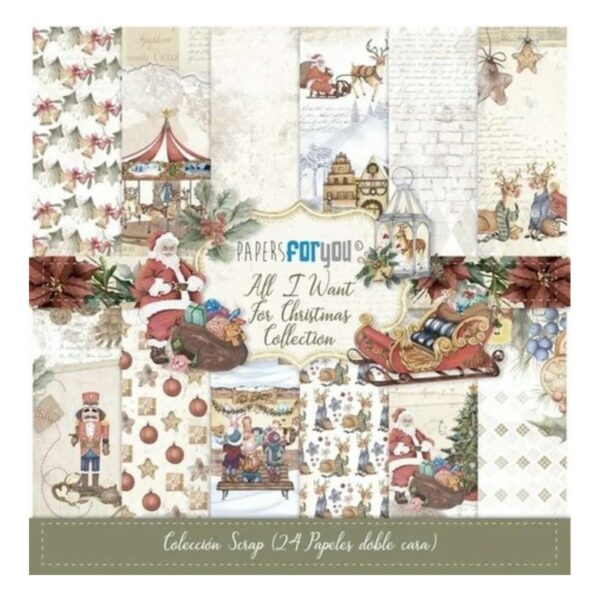 All I want for christmas 15x15cm