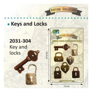 Clés & Serrures Vintage 7pièces
