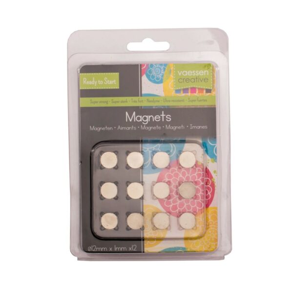 Aimant Ni35 Superstrong 12pcs Dia.12x1mm