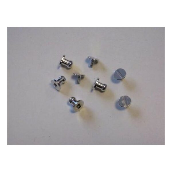 Fermeture à bouton platine 8x5 millimètre 4 pièces