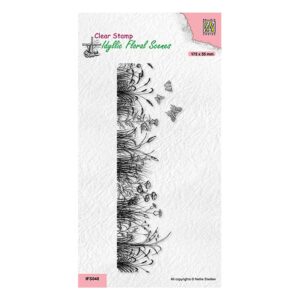 Idyllic Floral Scenes - Meadow with butterflies