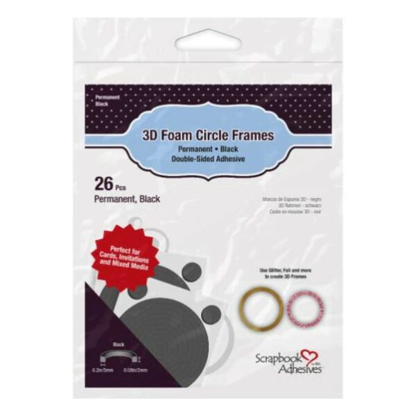 3D foam circle black
