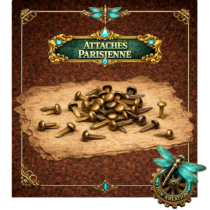 100 Brads Silver and Gold 4mm