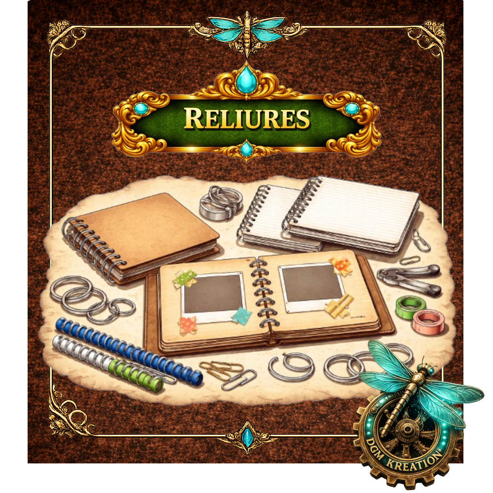 Reliure 3 anneaux - 2 cm cuivré