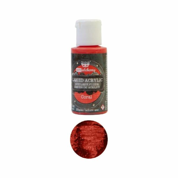 Acrylique fluide coral 30ml