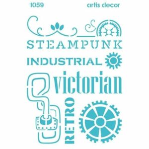 Steampunk text 20x28.5cm