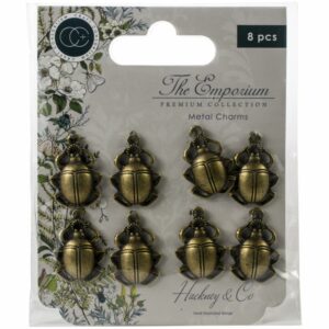 BEETLE CHARMS 8pcs