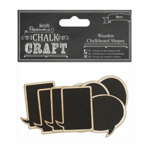 Chalkboard shapes 2x4pcs
